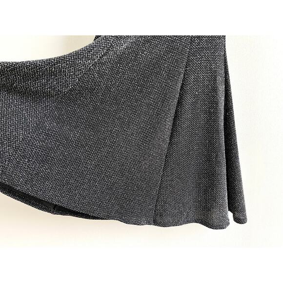 Vintage 90s Silver Lurex Mini Dress | 60s Mod Party Style | Metallic Knit | XS/S - Picture 10 of 10